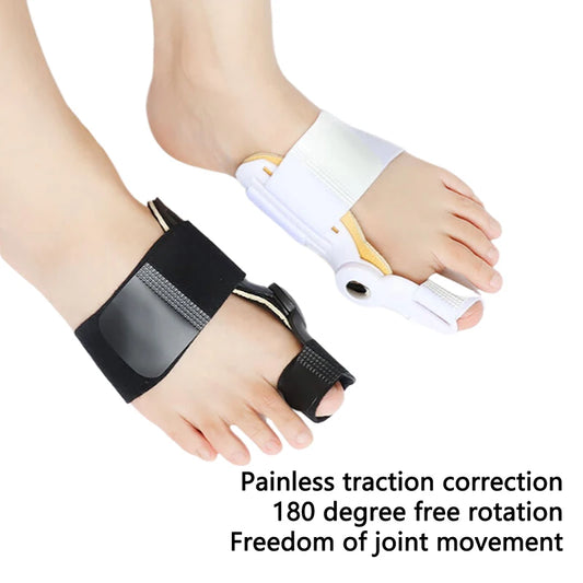 Hallux Valgus støtte med roterbar tåseparator – Justerbar ortose for skånsom korreksjon og komfort
